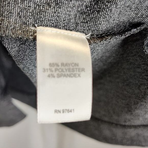 J. Jill Wherever Collection 3/4 Sleeve V-Neck Gray Melange Top, M - Picture 5 of 8